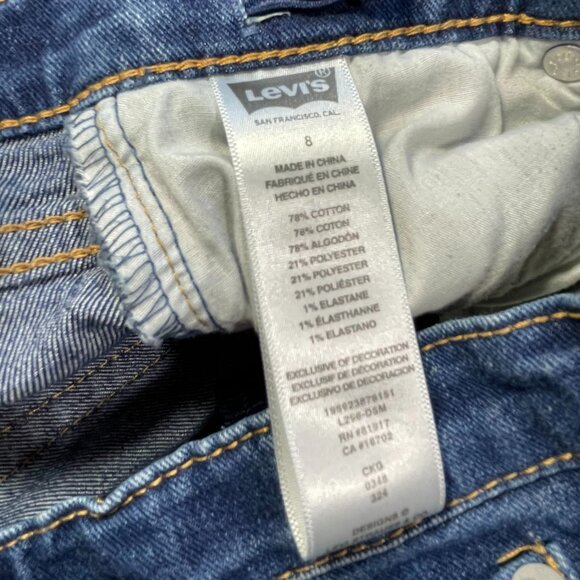 Levi's Girls Boot Cut Jeans Size 8 - Picture 2 of 12